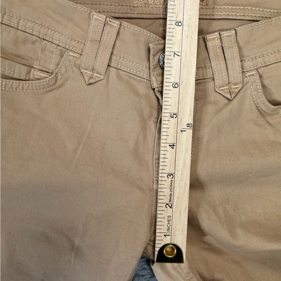 7 For All Mankind Rocker Jeans 26 Ultra Low Rise Bootcut Flare Y2K Made in USA - Picture 7 of 15